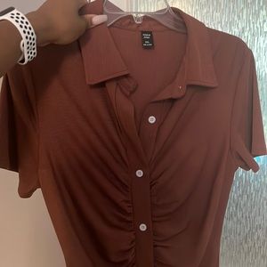 Never worn button down short sleeve dress